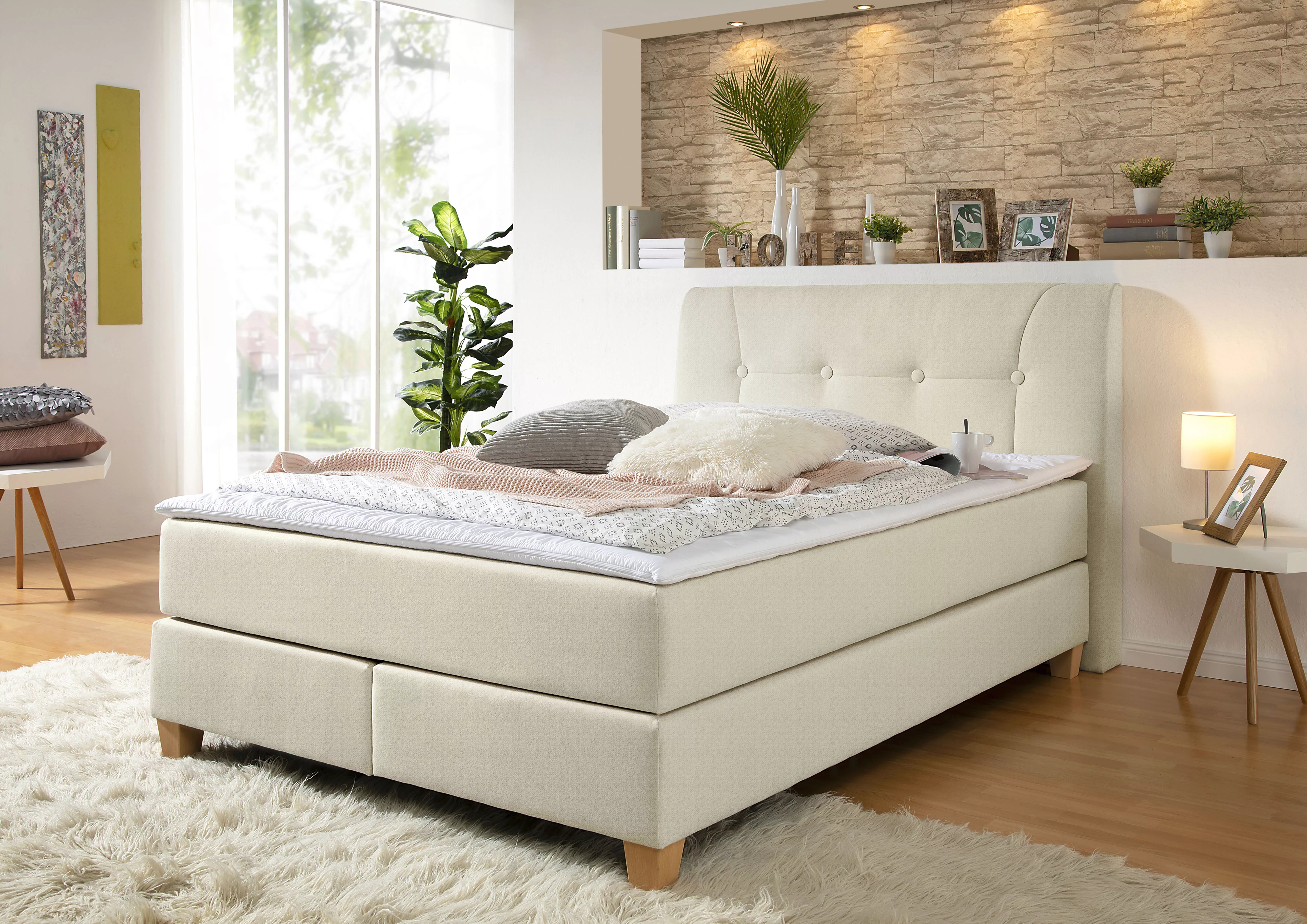 Home affaire Boxspringbett "Calloway" günstig online kaufen