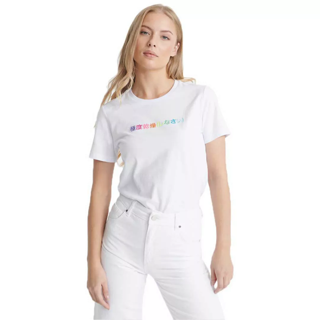 Superdry Logo Symbols Embroidered Kurzarm T-shirt XL Optic günstig online kaufen