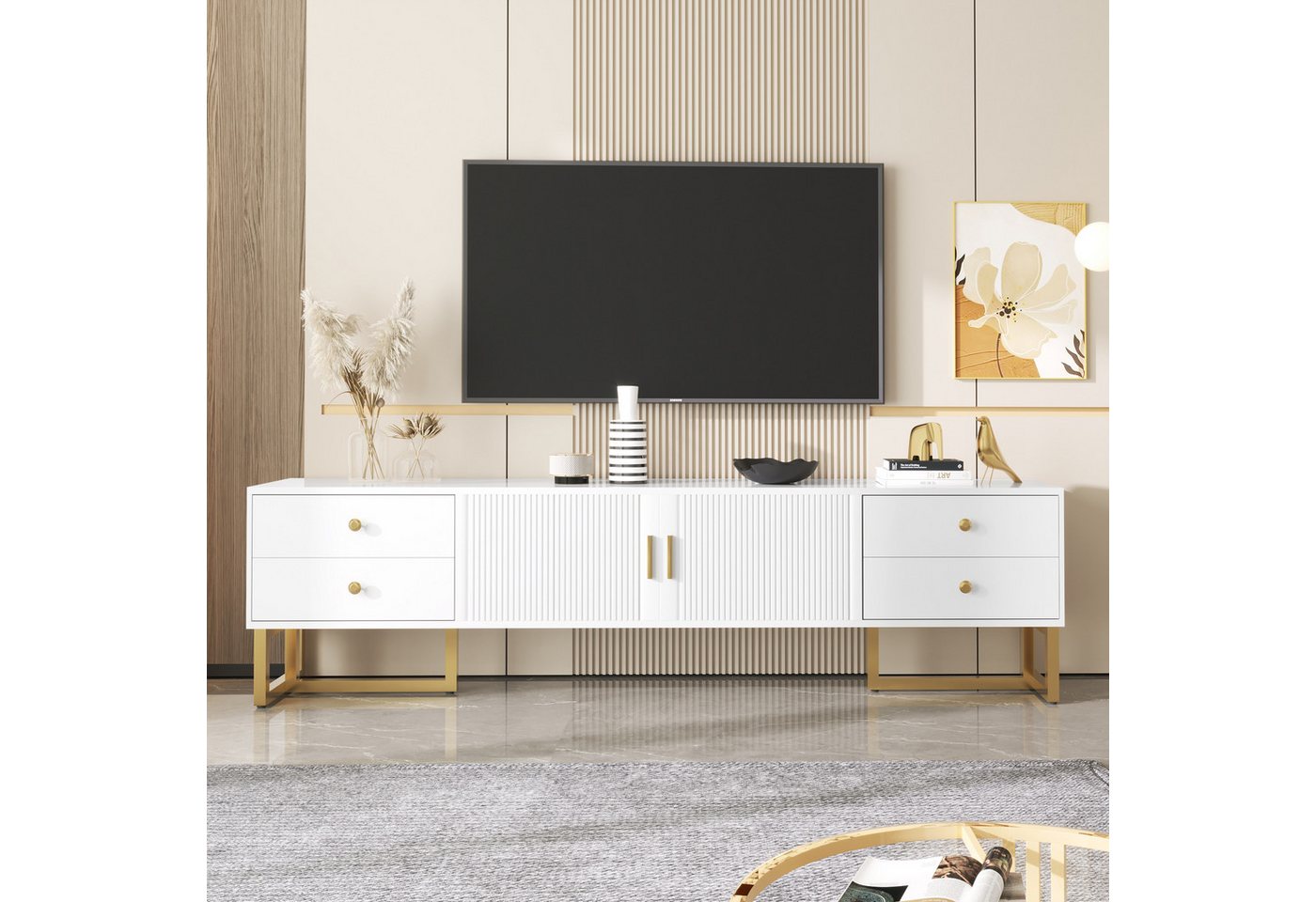 BlingBin TV-Schrank Lowboard, TV-Board, Fernsehtisch für 70-79 Zoll (1er Se günstig online kaufen