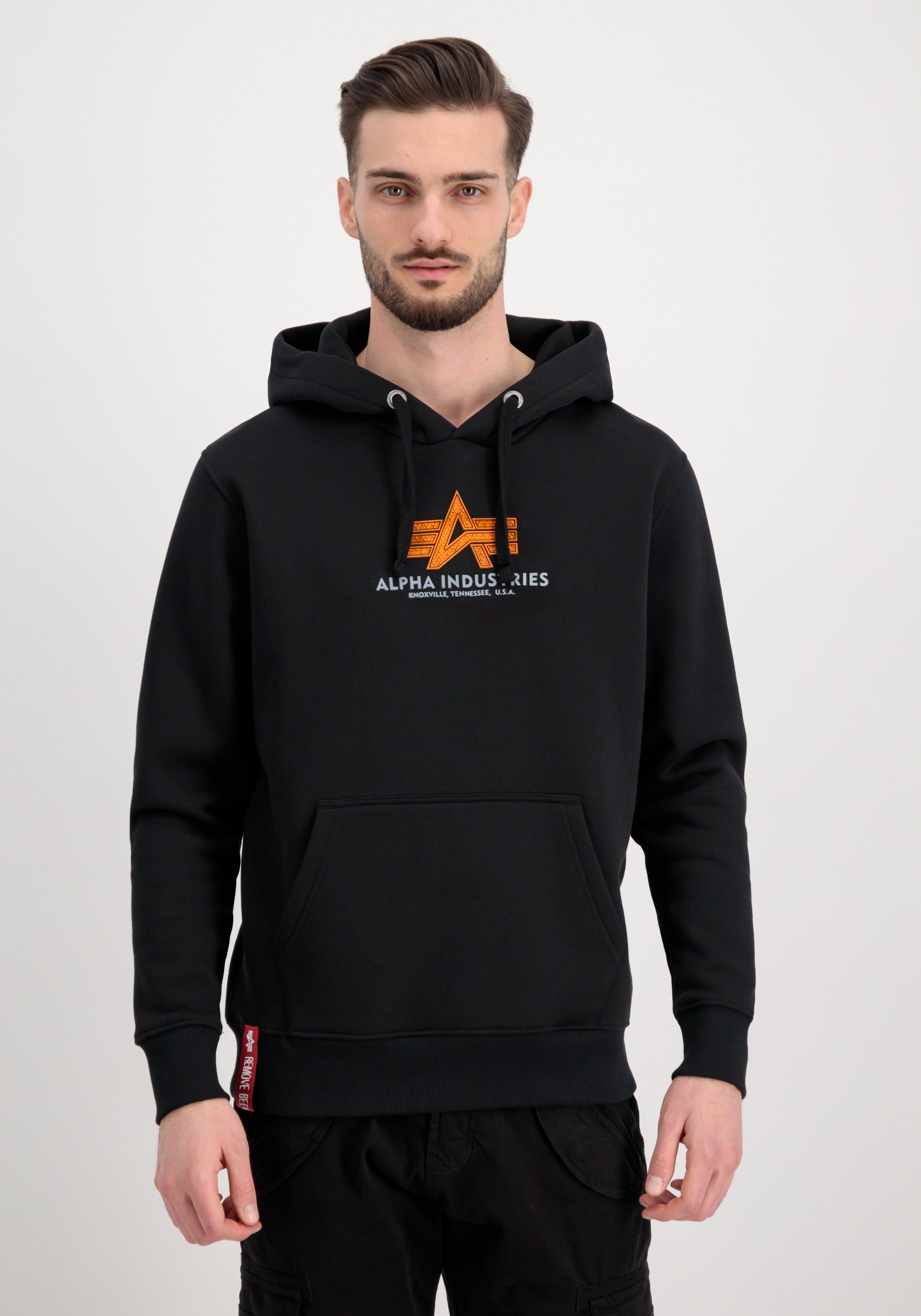 Alpha Industries Hoodie "Basic Hoodie BL Rubber Kapuzensweatshirt" günstig online kaufen
