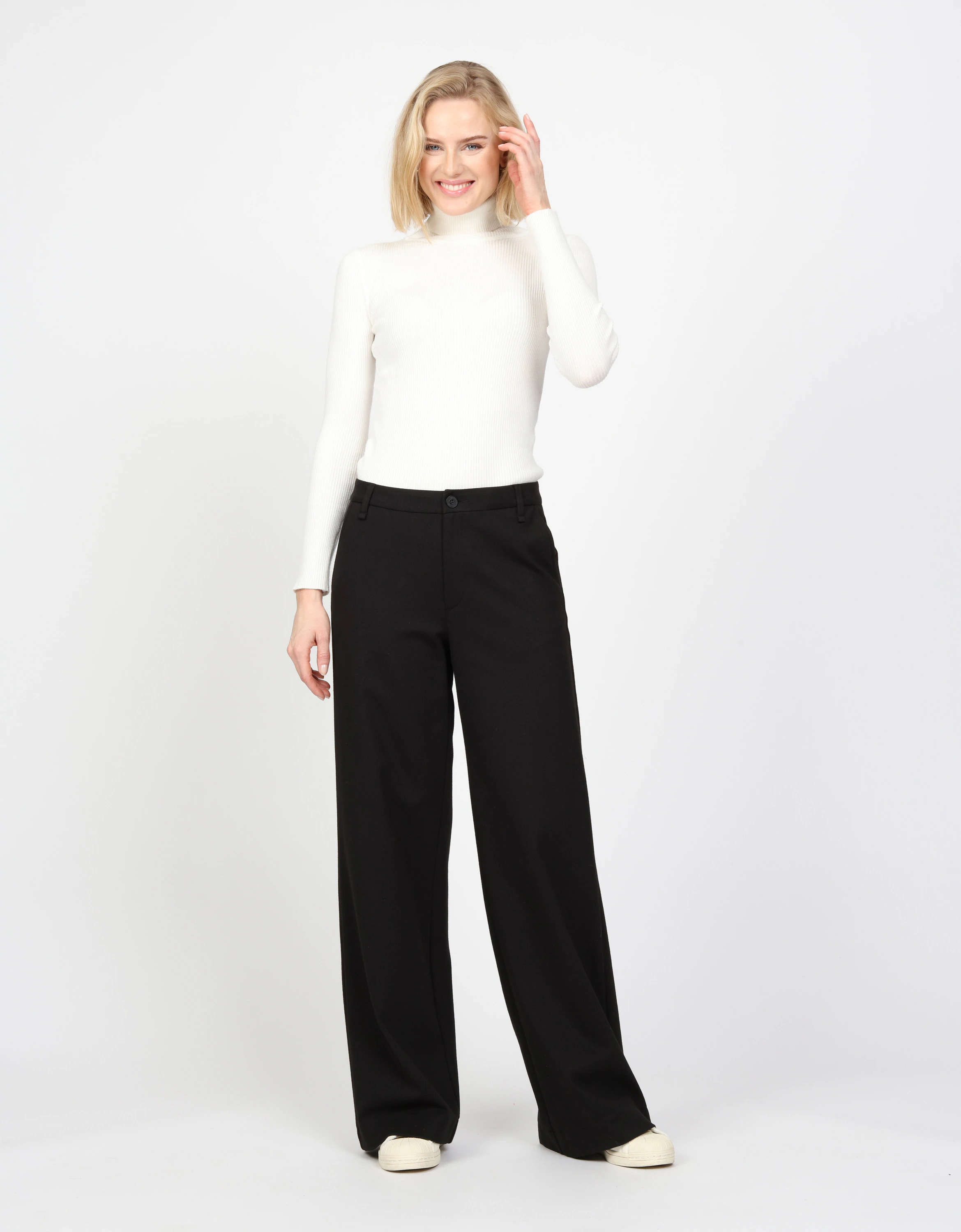 GANG Stoffhose "GANG Hosen Wide Fit 94CINZIA PALAZZO" günstig online kaufen