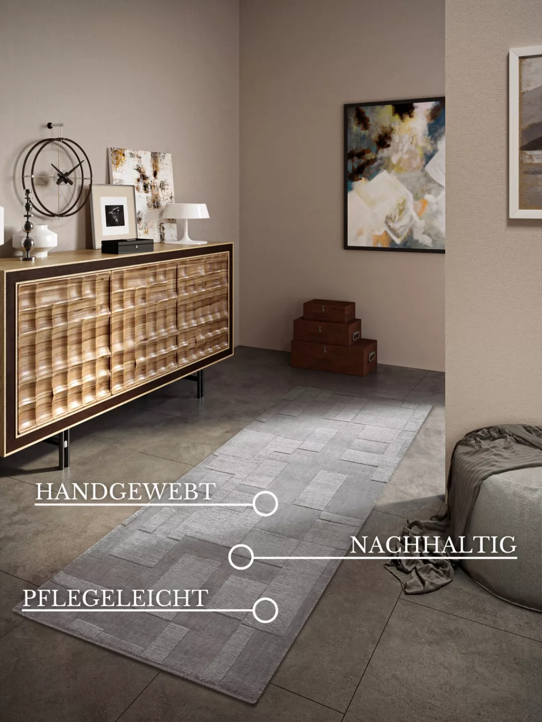 Villeroy & Boch Wollteppich »Wilhelmine«, rechteckig, 10 mm Höhe, Läufer, h günstig online kaufen