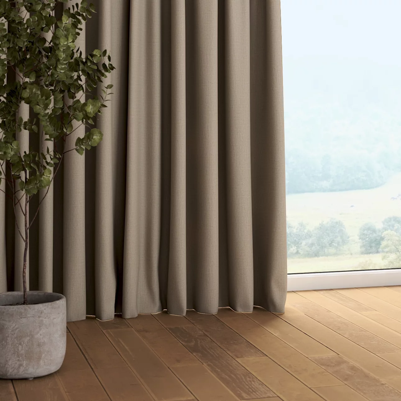 Vorhang mit Kräuselband, beige, Dimout 300 cm (269-11) günstig online kaufen