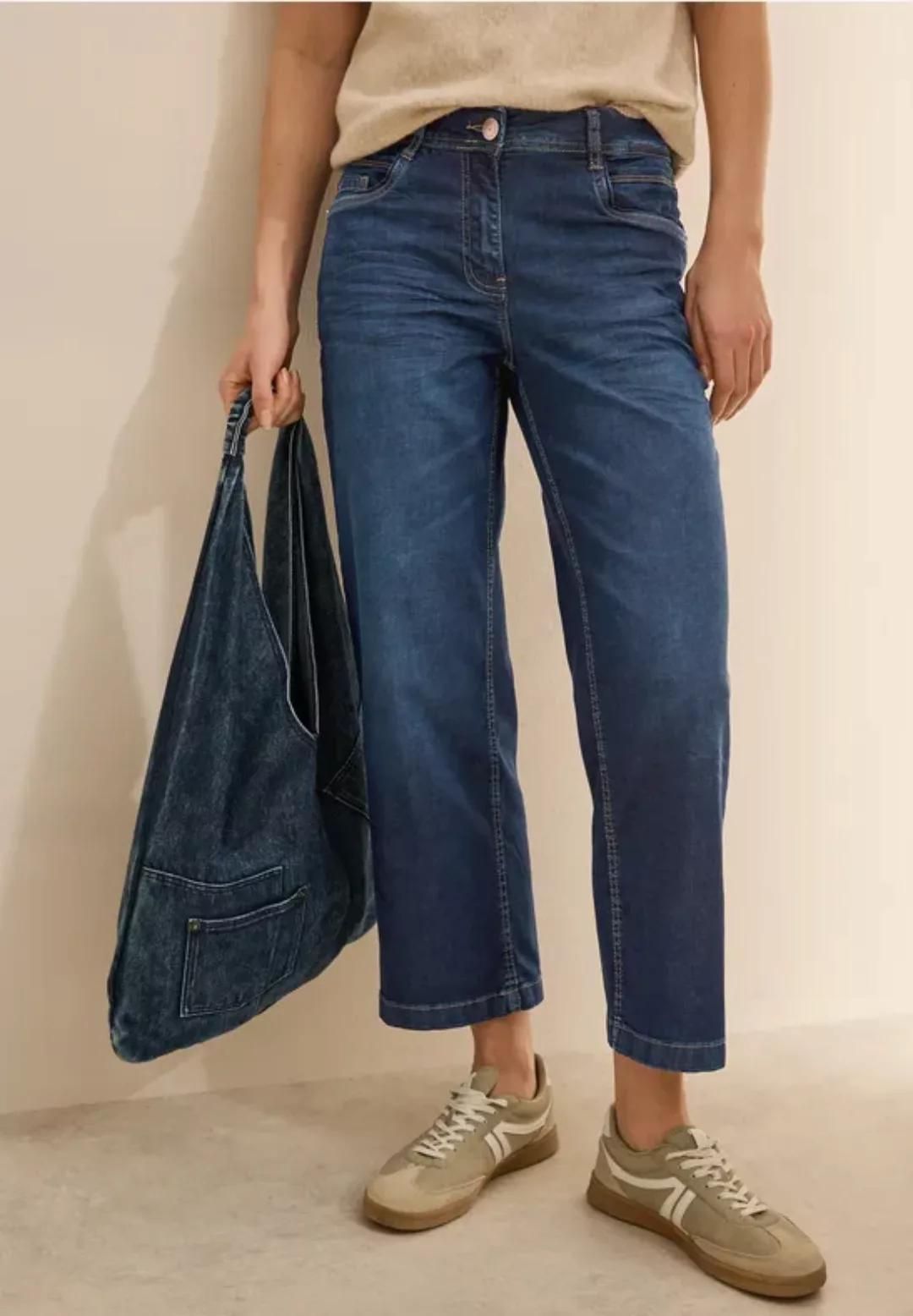 Cecil Weite Jeans, softer Materialmix günstig online kaufen