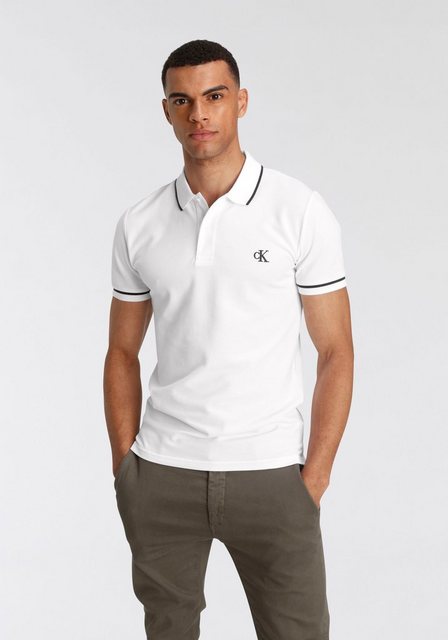 Calvin Klein Jeans Poloshirt TIPPING SLIM POLO mit Logomarkenlabel günstig online kaufen