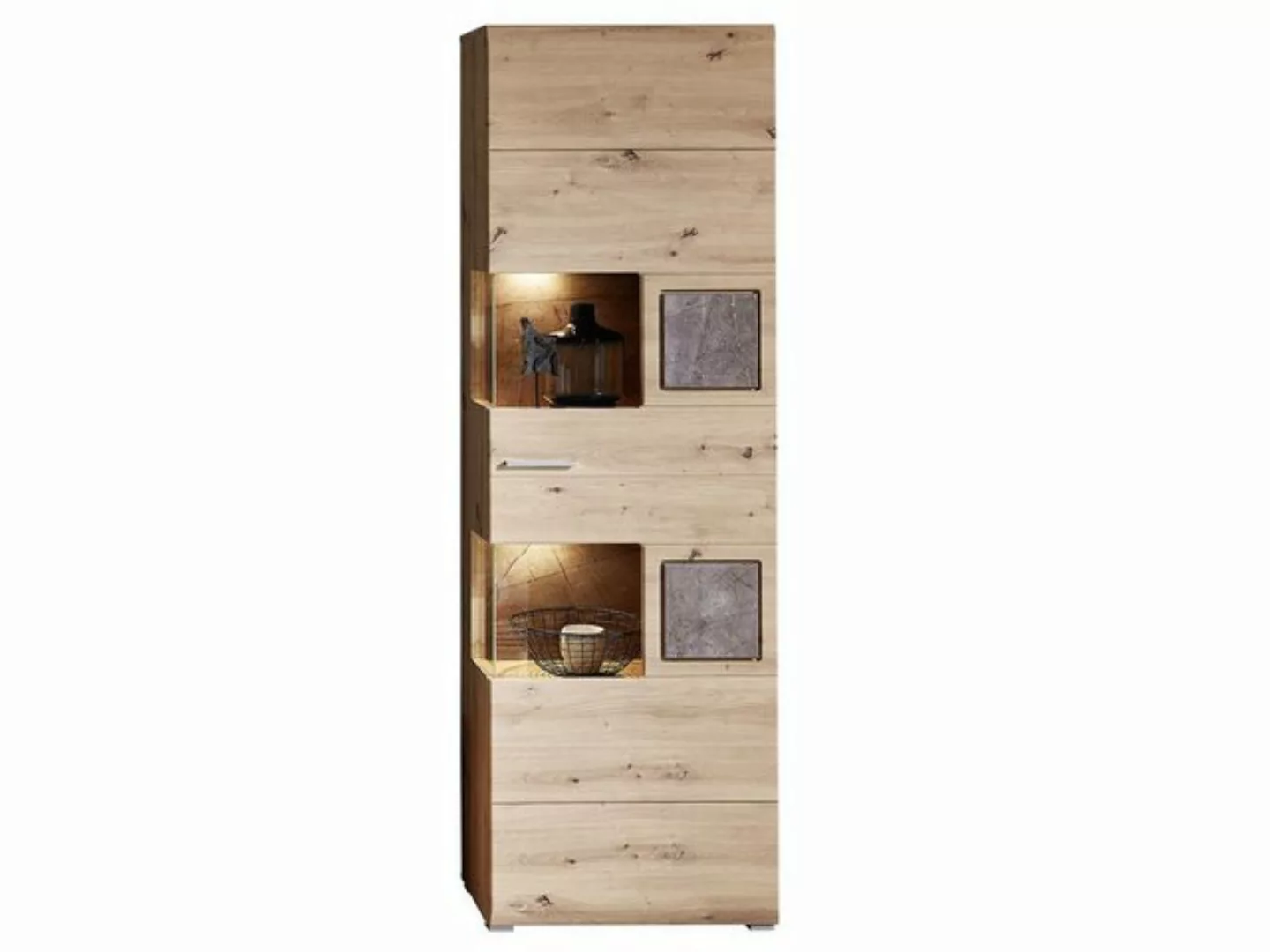 freiraum Vitrine Springhill 65 x 205 x 37 cm (B/H/T) günstig online kaufen