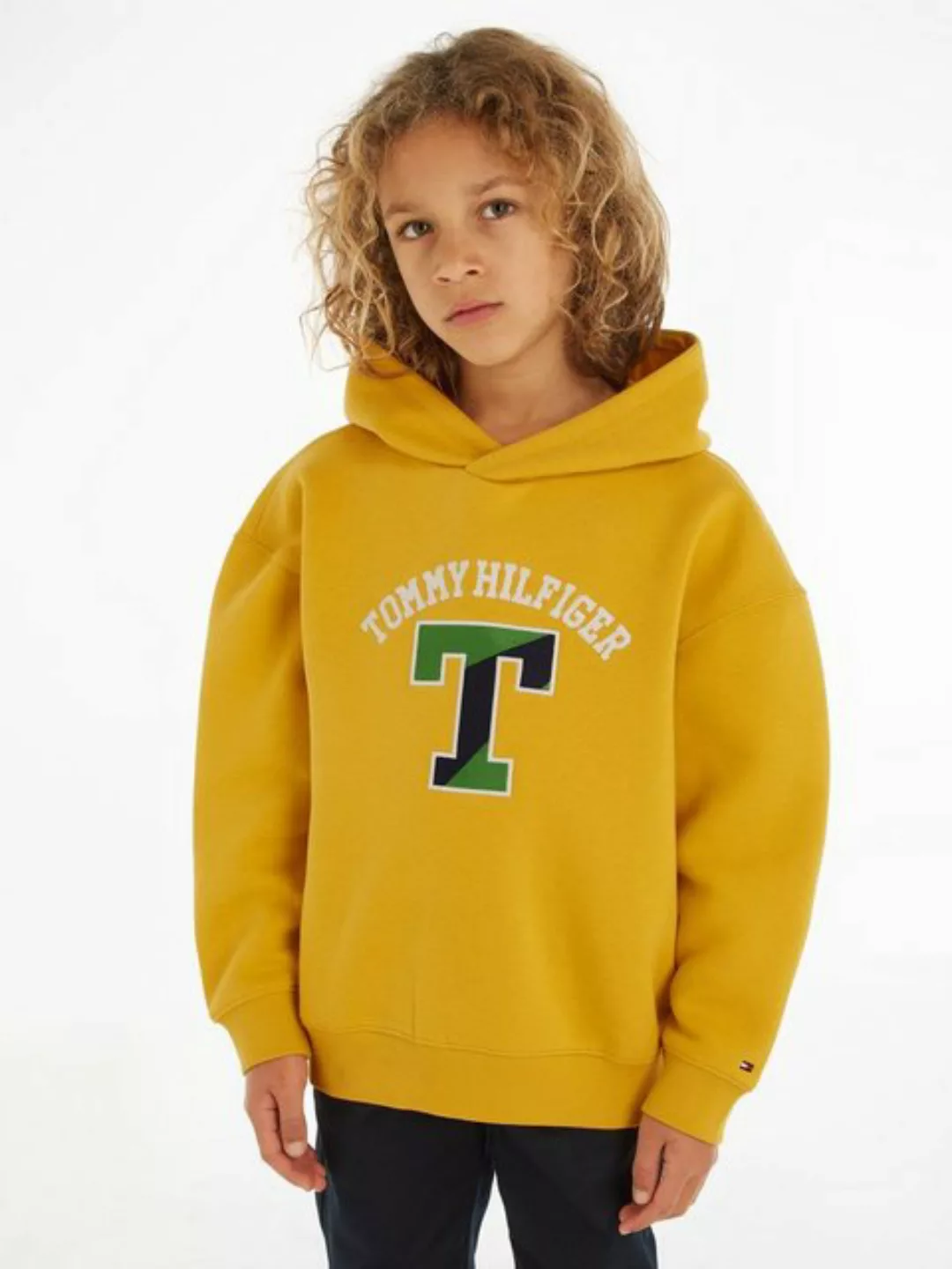 Tommy Hilfiger Kapuzensweatshirt T VARSITY HOODIE mit großem Tommy Hilfiger günstig online kaufen