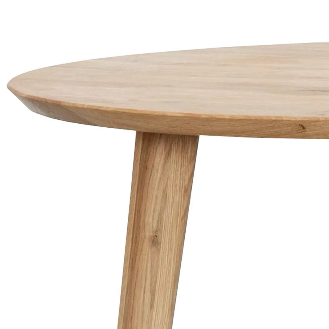 Esszimmer Tisch aus Wildeiche Massivholz rund günstig online kaufen