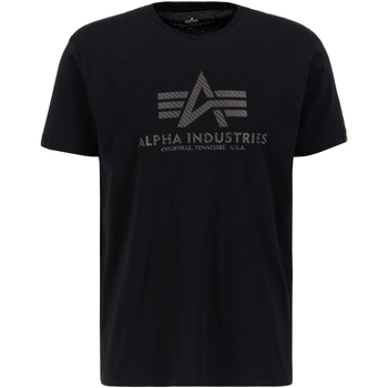 Alpha Industries  T-Shirts & Poloshirts Basic T-Shirt BL Carbon - black/bla günstig online kaufen