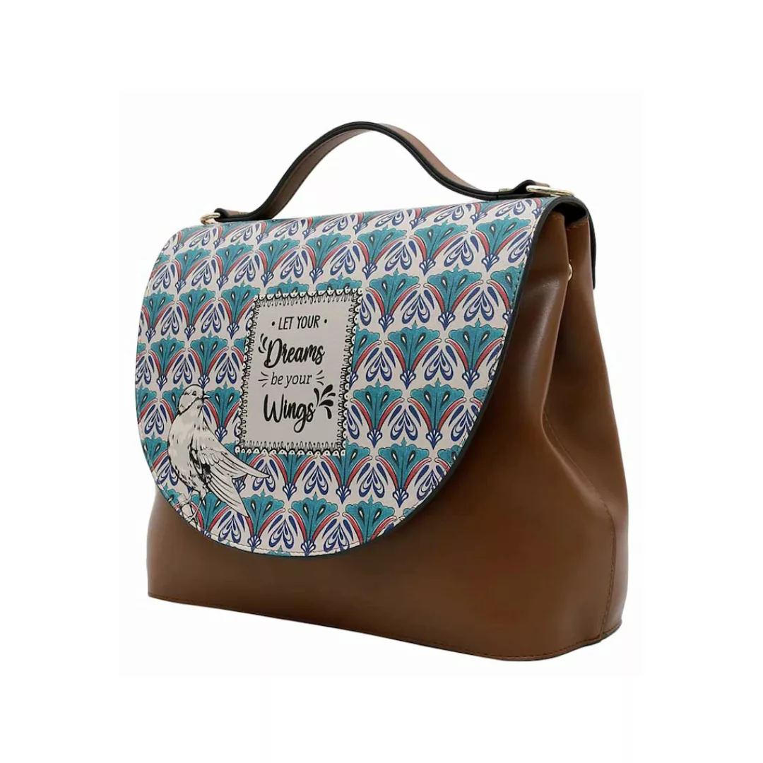 DOGO Henkeltasche "Damen Handy Let Your Dreams Be Your Wings Vegan Damen Ha günstig online kaufen