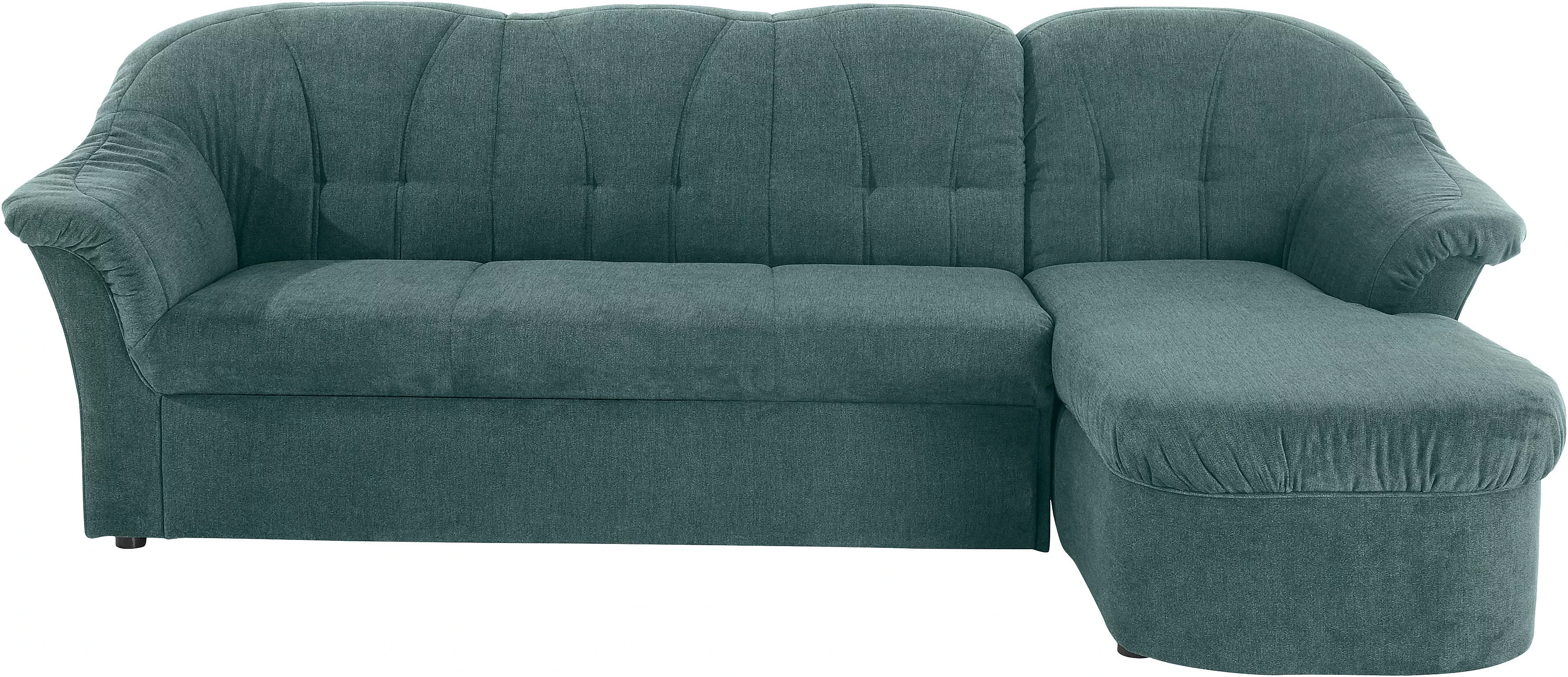 DOMO collection Ecksofa »Pegnitz, elegante Rückensteppung, komfortabel, L-F günstig online kaufen