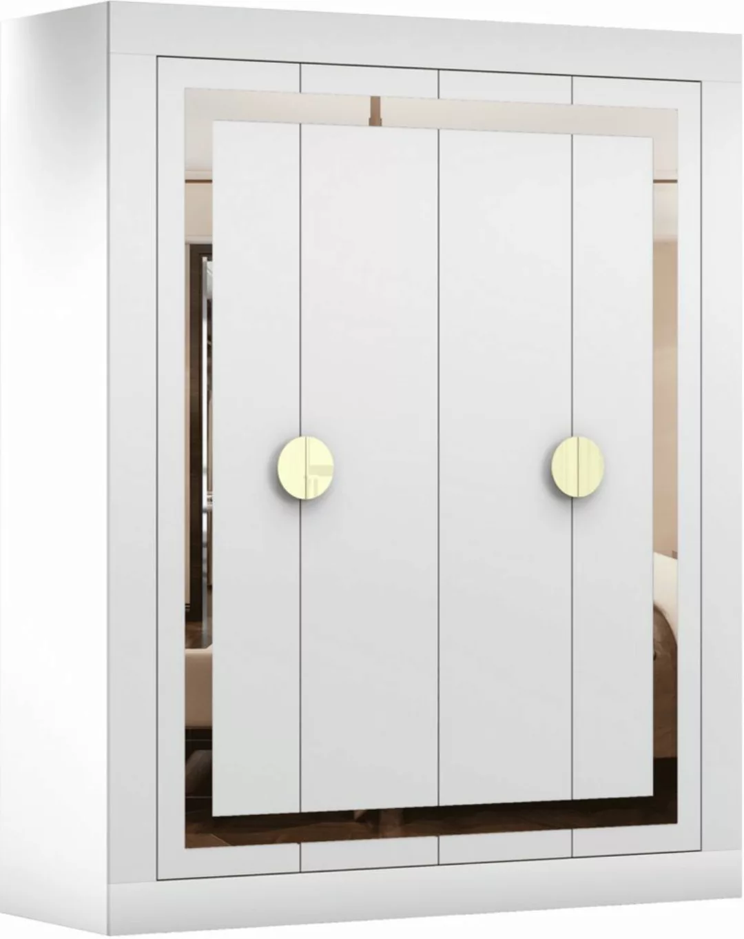 MOEBLO Drehtürenschrank Lumine 1 - 200 cm (Kleiderschrank Schrank Garderobe günstig online kaufen