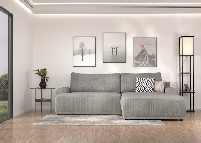 TRENDMANUFAKTUR Ecksofa »Fordon, Schlafsofa mit Bettkasten, Couch in L-Form günstig online kaufen