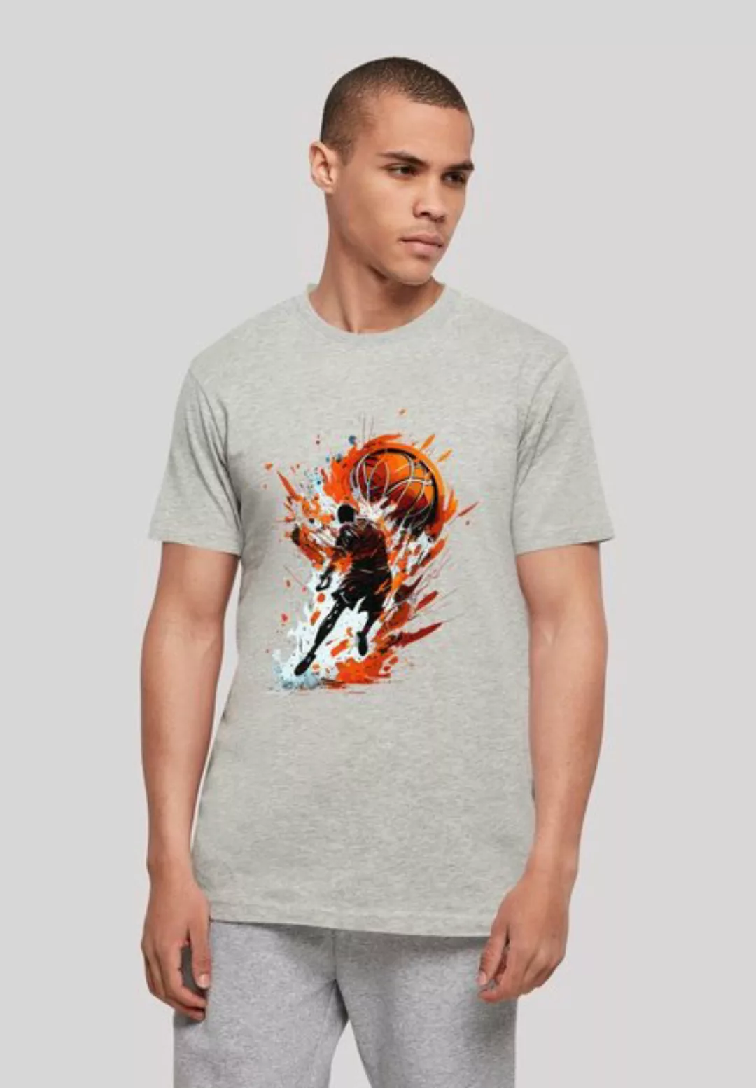 F4NT4STIC T-Shirt Basketball Splash Sport UNISEX Print günstig online kaufen