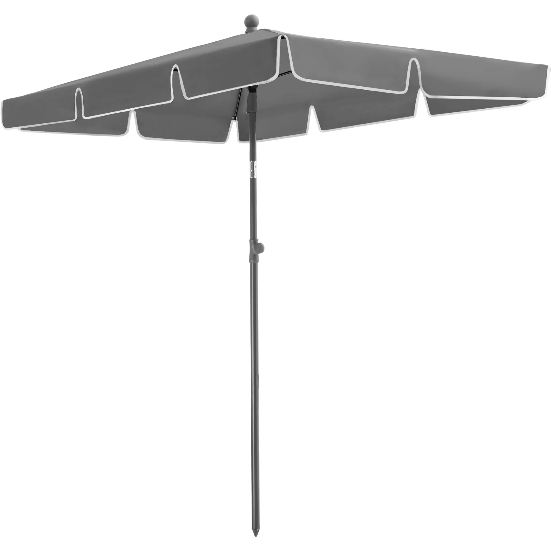 Sonnenschirm Vanessa 200x125cm höhenverstellbar und neigbar - grau günstig online kaufen