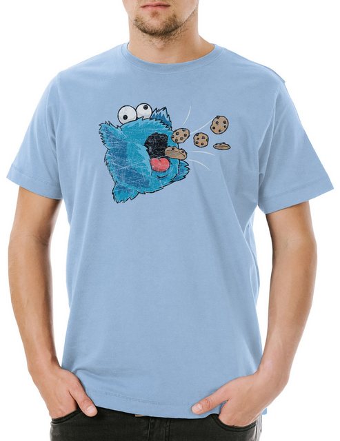 Urban Backwoods Print-Shirt Pop Star Cookie Monster Herren T-Shirt Super Co günstig online kaufen