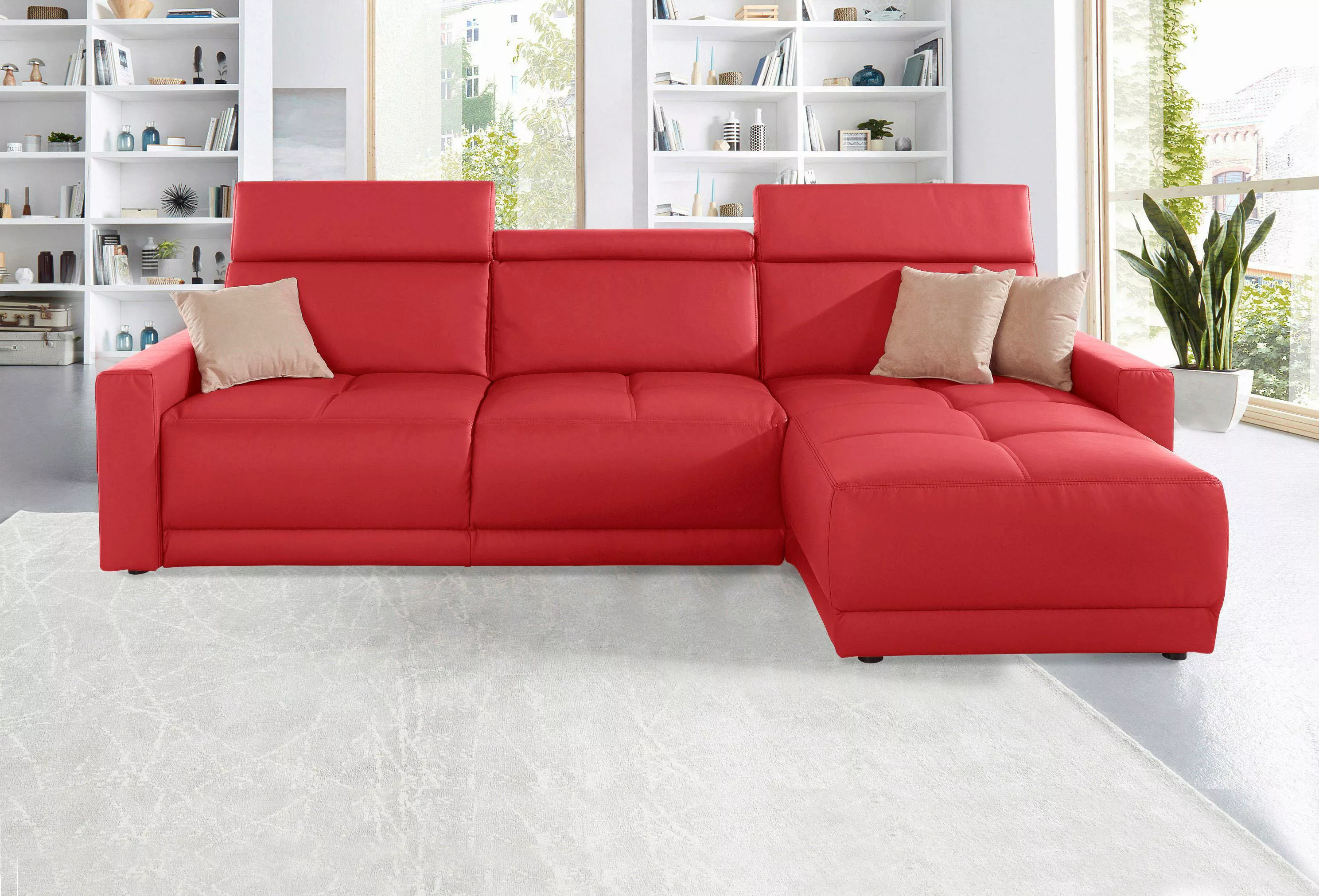 DOMO collection Ecksofa »Ava L-Form«, mit Recamiere, Federkern wahlweise mi günstig online kaufen