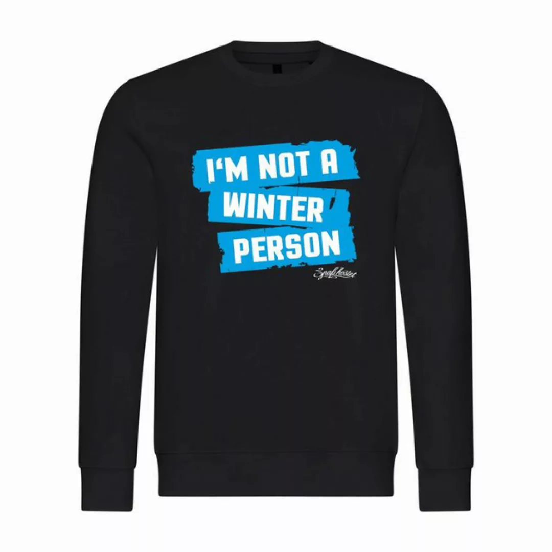 deinshirt Rundhalspullover Herren Sweatshirt Im not a winter person Mit Pri günstig online kaufen