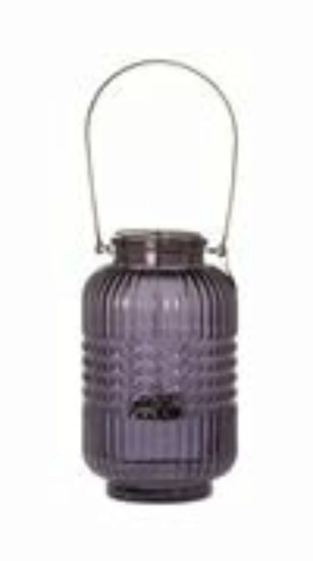 Riverdale Windlichter mit Henkel Teelichthalter Allure smoke 24 cm (grau) günstig online kaufen