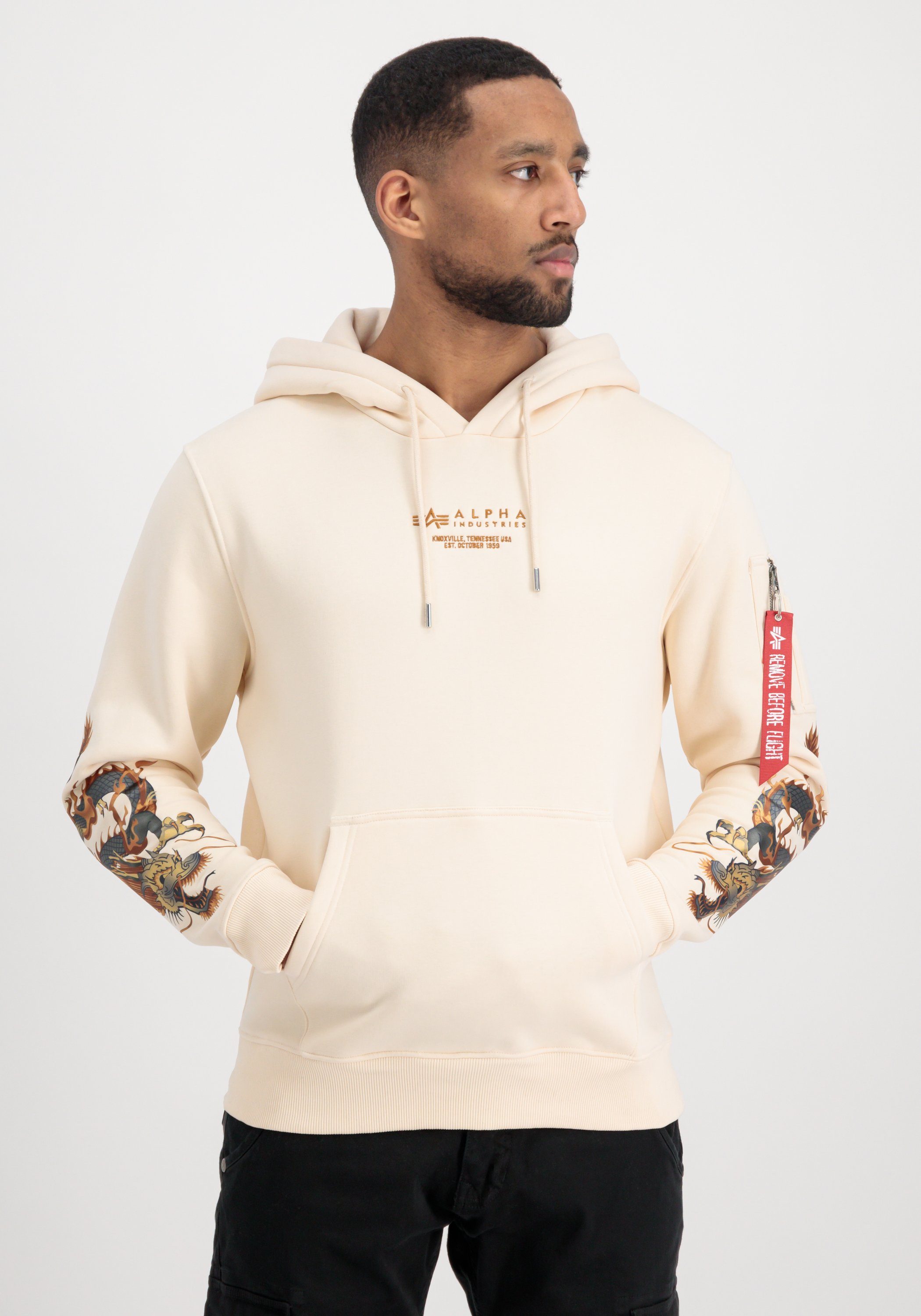 Alpha Industries Hoodie "Dragon EMB Hoodie Kapuzensweatshirt" günstig online kaufen