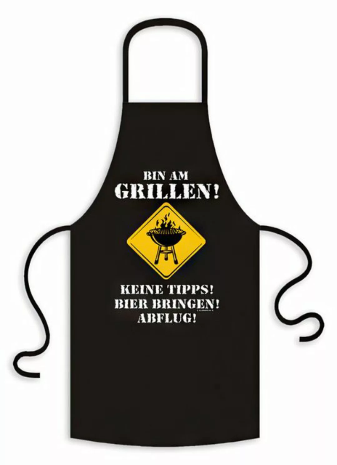 RAHMENLOS® T-Shirt Grillschürze Bin am Grillen! günstig online kaufen