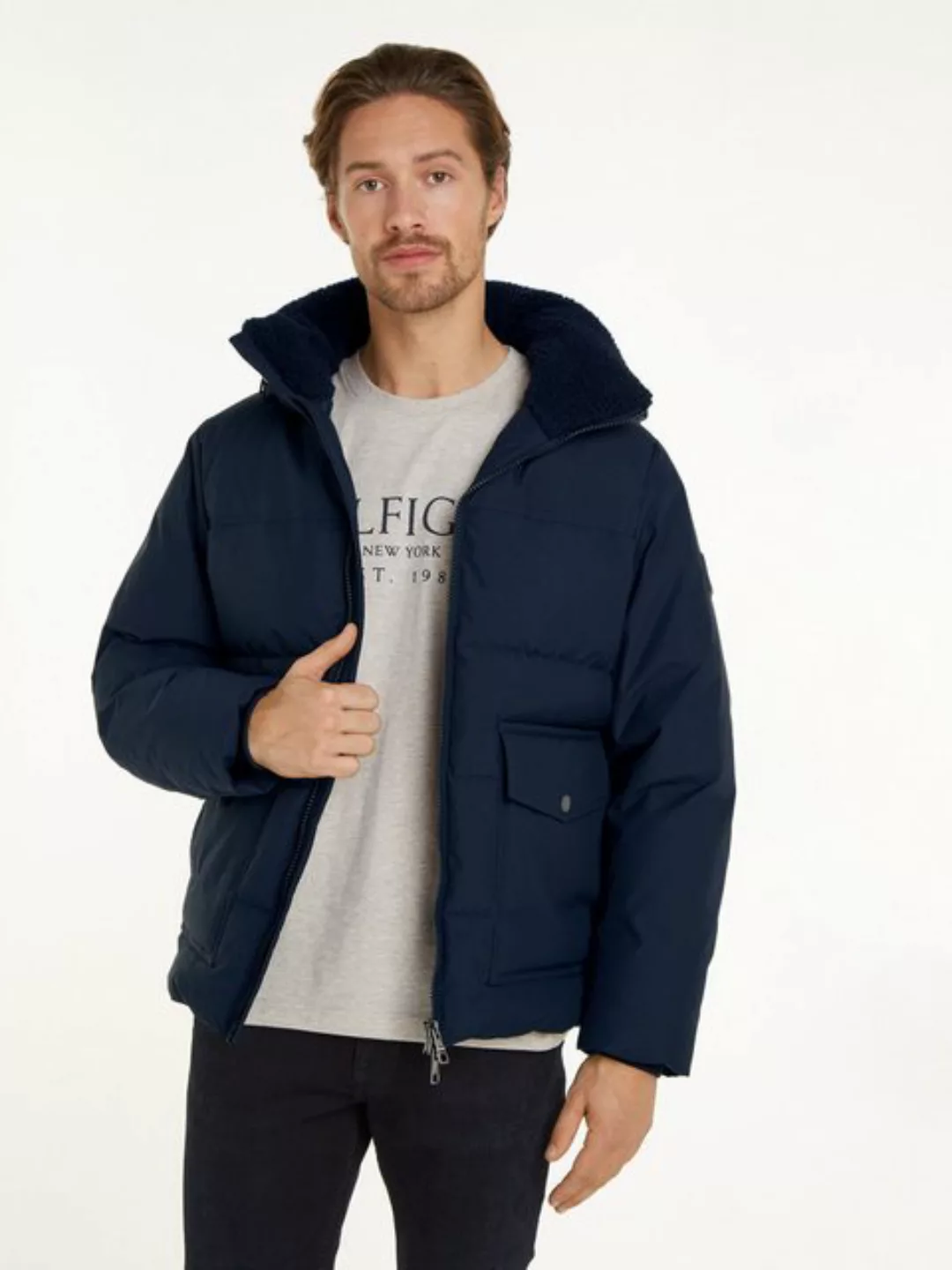 Tommy Hilfiger Parka ROCKIE UTILITY HOODED JACKET Abnehmbare Kapuze mit Kor günstig online kaufen