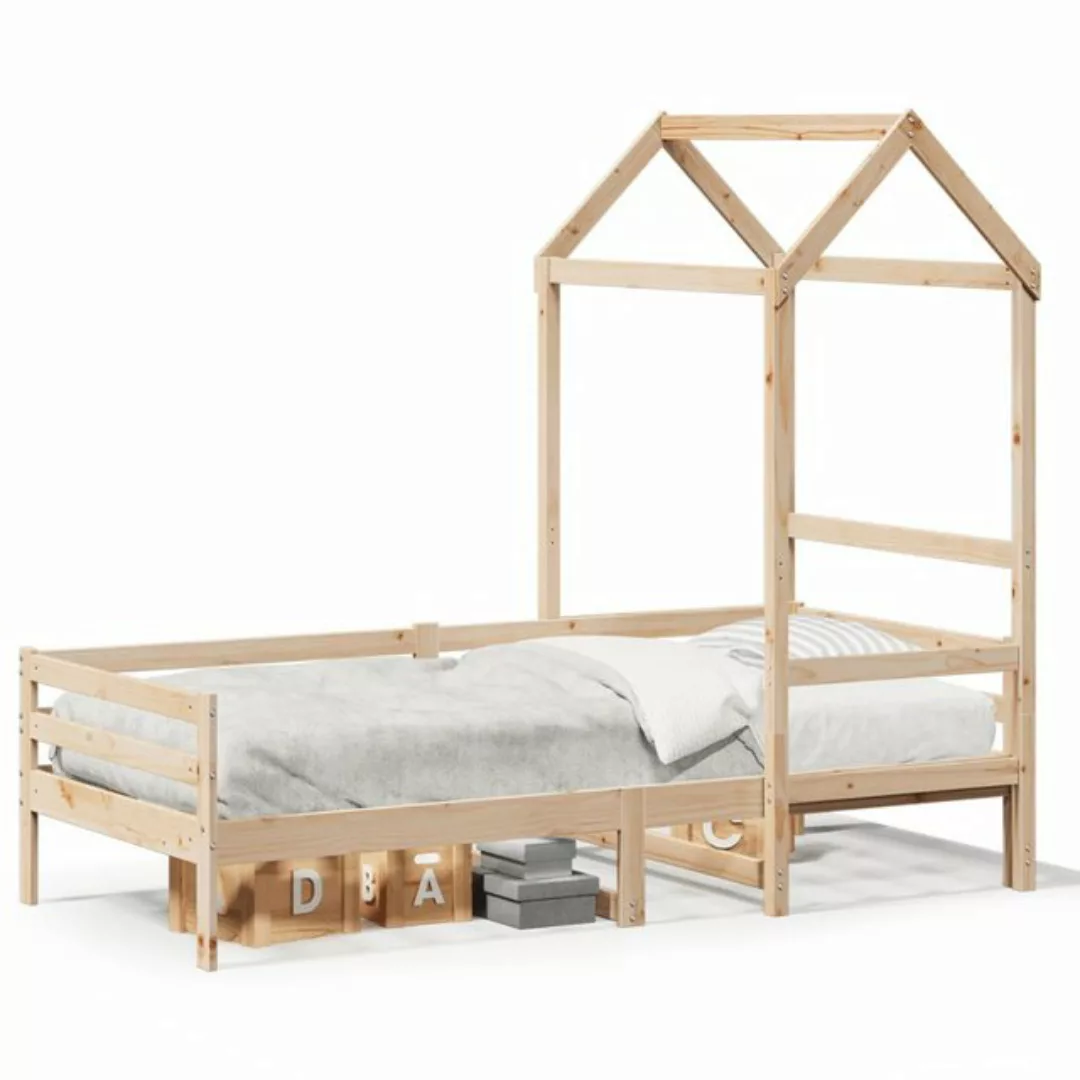 vidaXL Bett Tagesbett mit Dach 90x200 cm Massivholz Kiefer günstig online kaufen