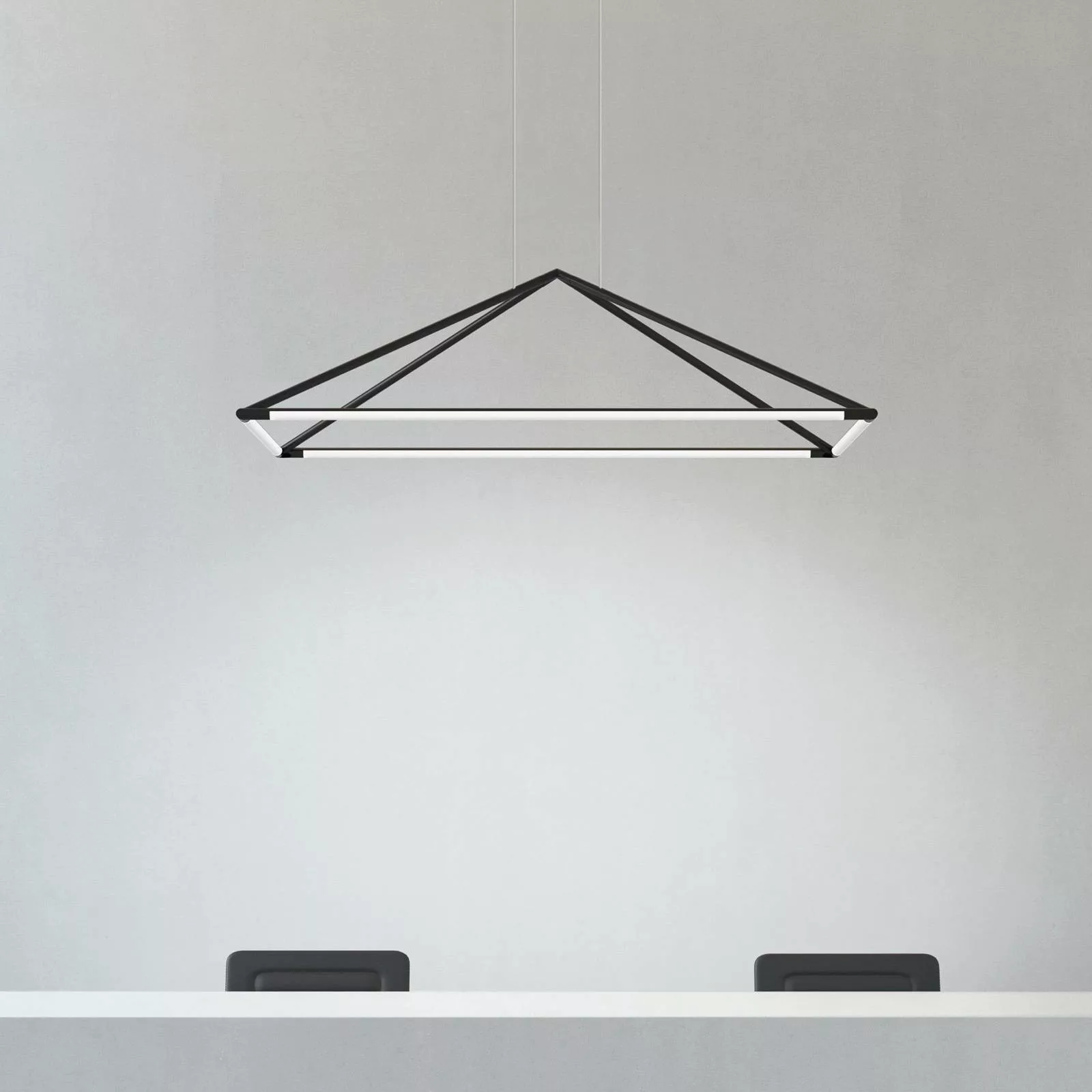 LEDS-C4 Tubs LED-Hängelampe matt-schwarz 120x80 cm günstig online kaufen