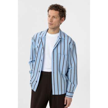 Antioch  Hemdbluse Frederico Striped Lapel Collar Long Sleeve Shirt günstig online kaufen
