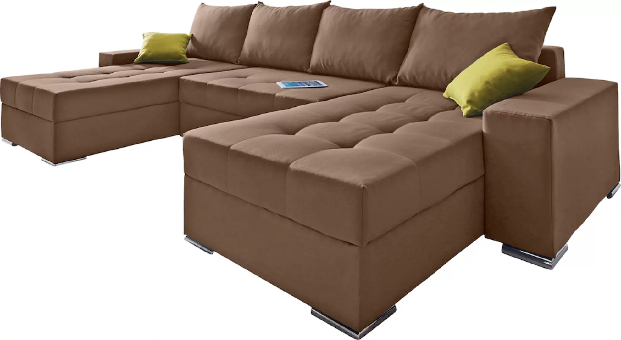 COLLECTION AB Wohnlandschaft "XL-Josy U-Form, Breite 313 cm, Flachgewebe, S günstig online kaufen