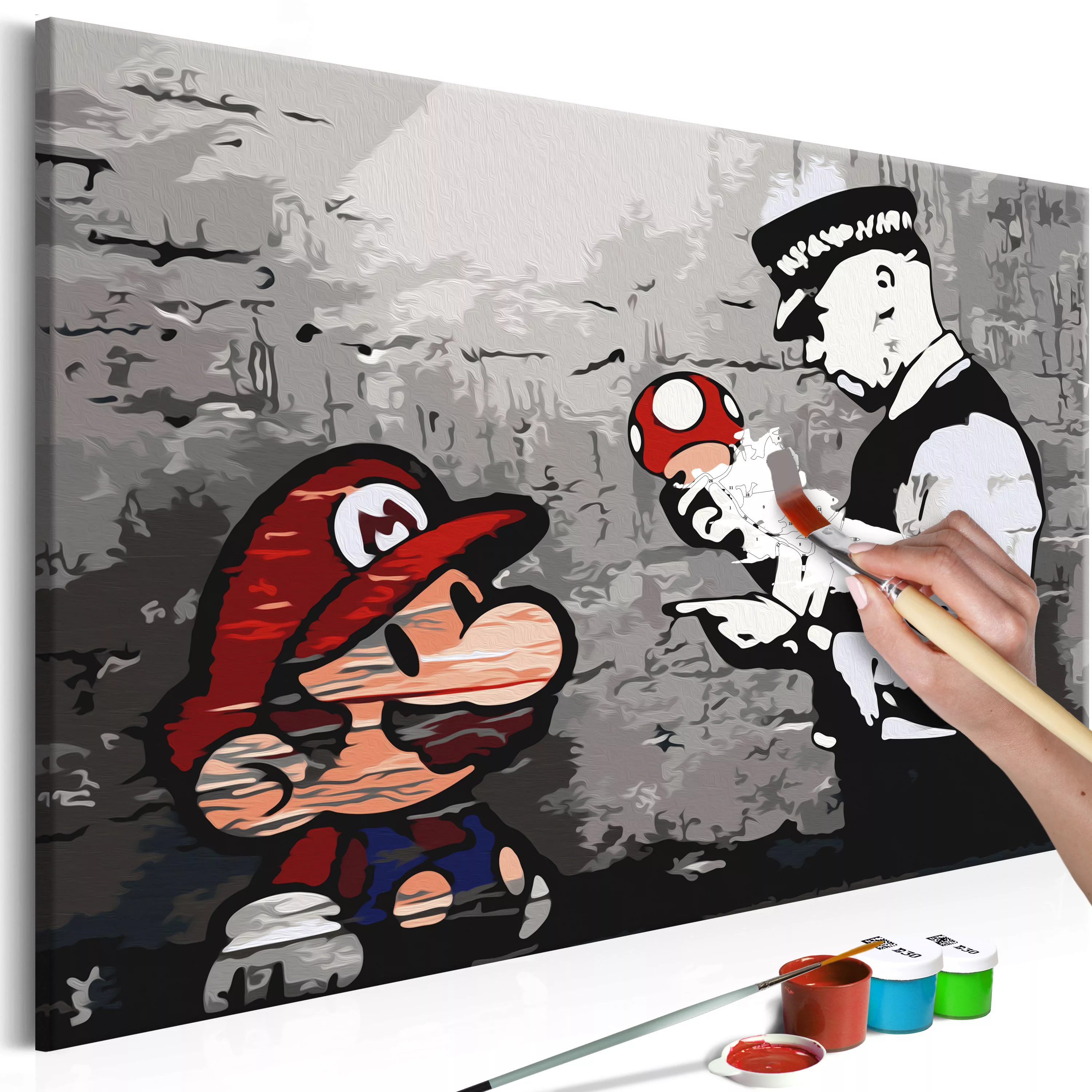 Malen Nach Zahlen - Mario (banksy) günstig online kaufen