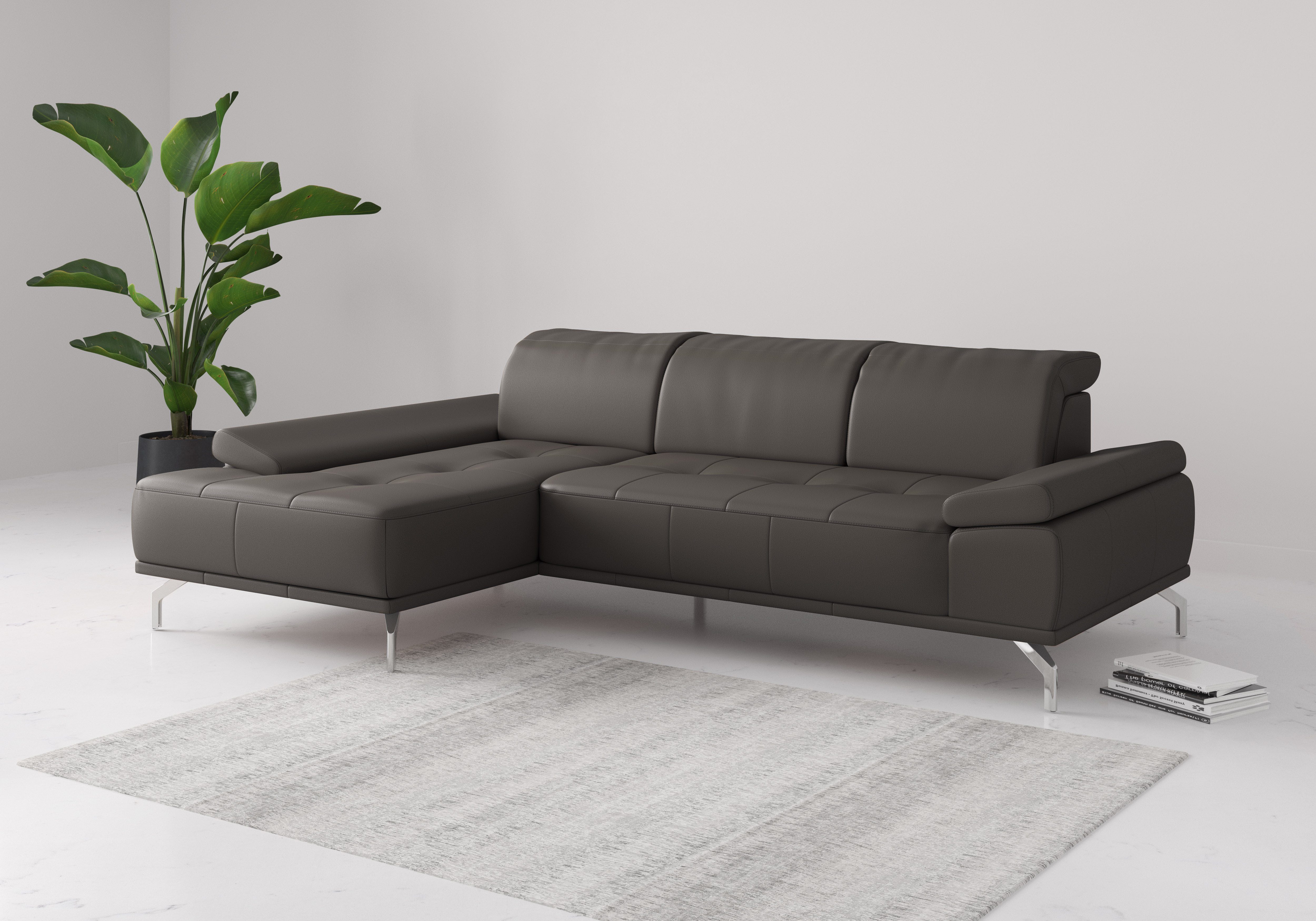 Places of Style Ecksofa "Caluna", Inkl.Sitztiefenverstellung, wahlweise mit günstig online kaufen