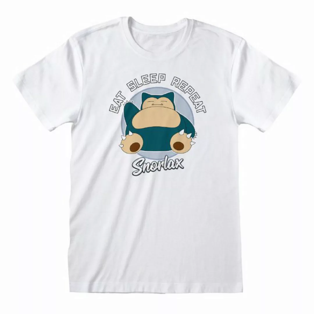 POKÉMON T-Shirt Snorlax Eat Sleep Repeat Relaxo günstig online kaufen