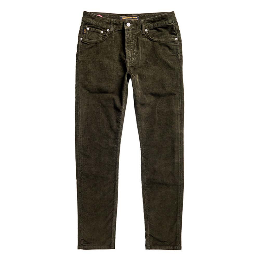 Superdry 5 Pocket Cord Hose 29 Surplus Goods Olive günstig online kaufen