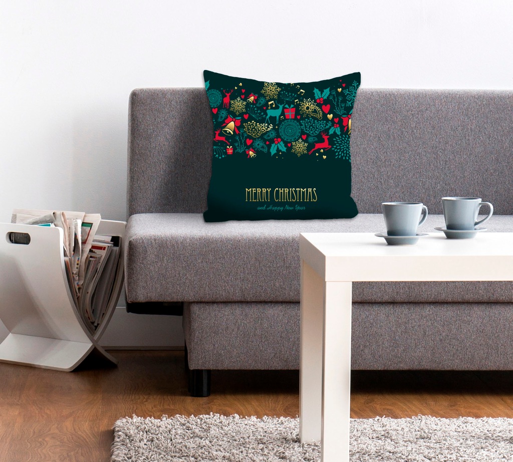 queence Dekokissen »Feiertage«, Kissenhülle,Merry Christmas and a Happy New günstig online kaufen