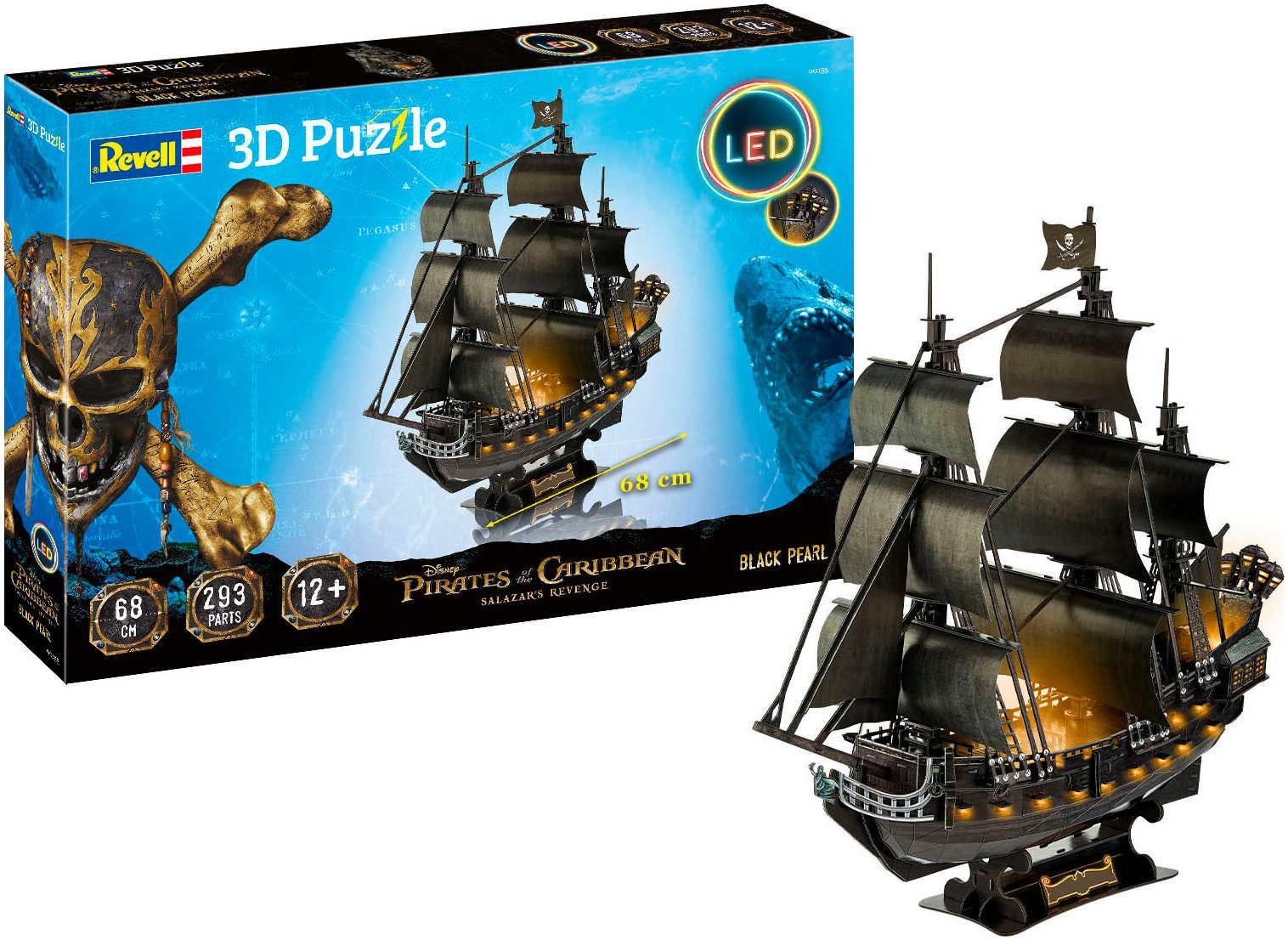 Revell® 3D-Puzzle Black Pearl, 293 Puzzleteile, günstig online kaufen