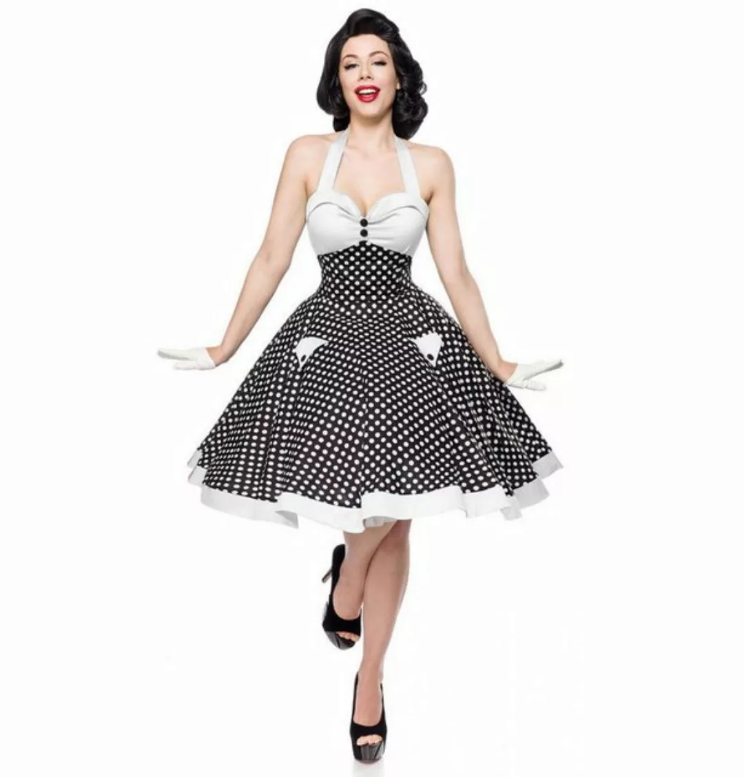 BELSIRA A-Linien-Kleid Vintage-Swing-Kleid 50er Jahre Pin Up Rockabilly Ret günstig online kaufen