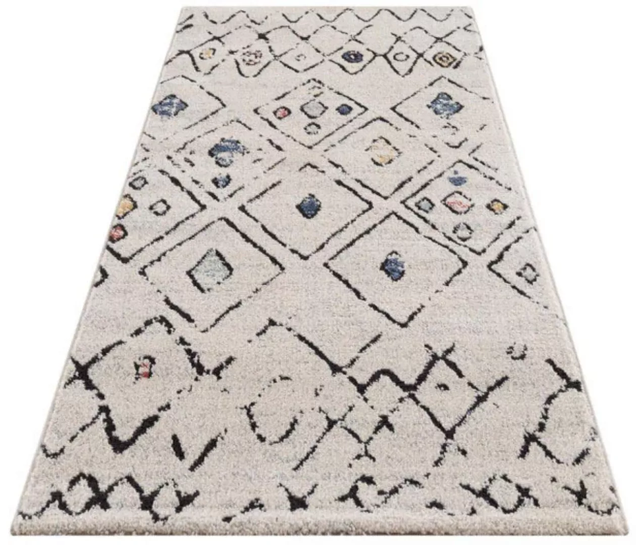 Carpet City Teppich »Mista 2574«, rechteckig, Kurzflor, Boho-Optik, Multico günstig online kaufen