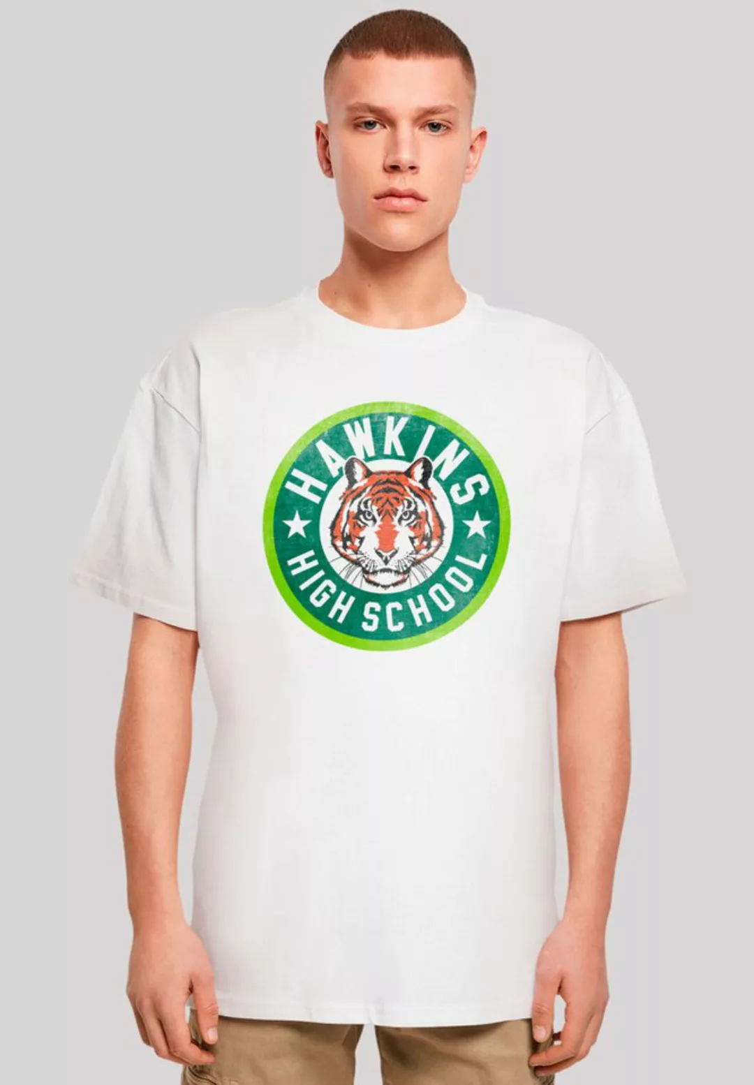 F4NT4STIC T-Shirt "Stranger Things Hawkins Tiger Circle", Premium Qualität günstig online kaufen