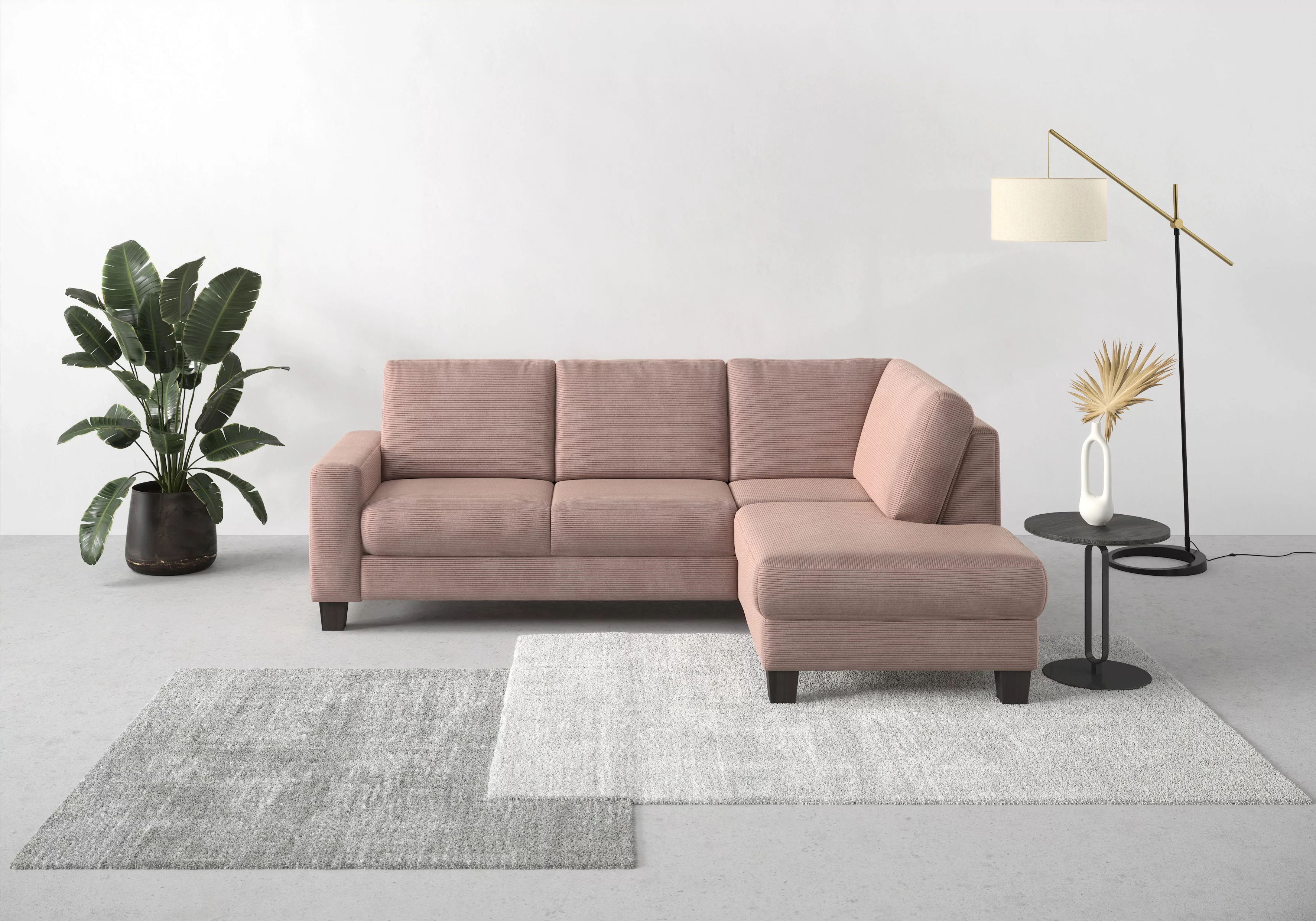 Home affaire Ecksofa "Summer L-Form", mit Ottomane, mit oder ohne Bettfunkt günstig online kaufen