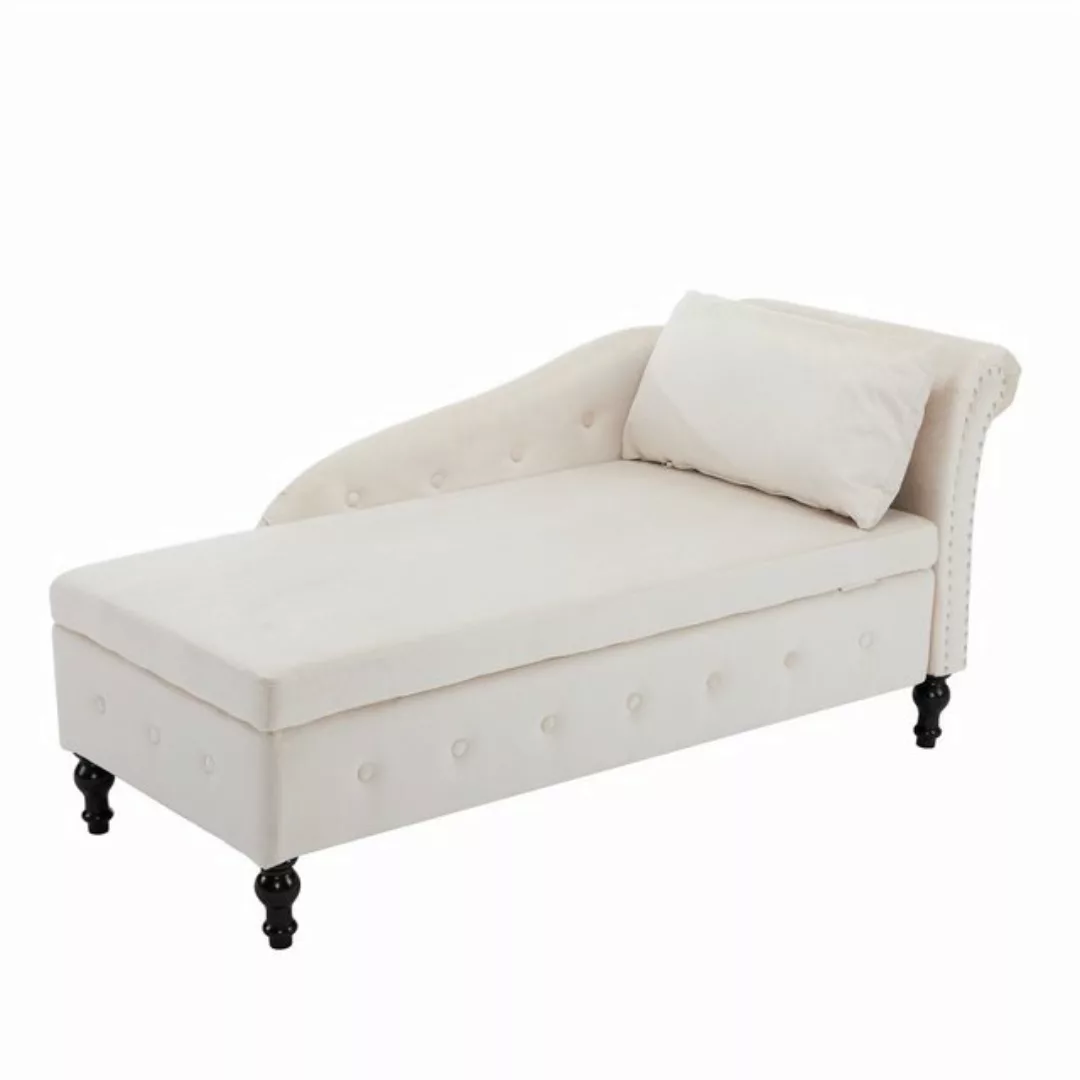 Rhein Beleuchtung Chaiselongue Chaiselongue-Sofa-Loungesessel aus Samt, Nie günstig online kaufen