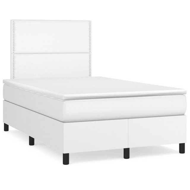 vidaXL Boxspringbett Bett Boxspringbett mit Matratze Kunstleder (120 x 200 günstig online kaufen