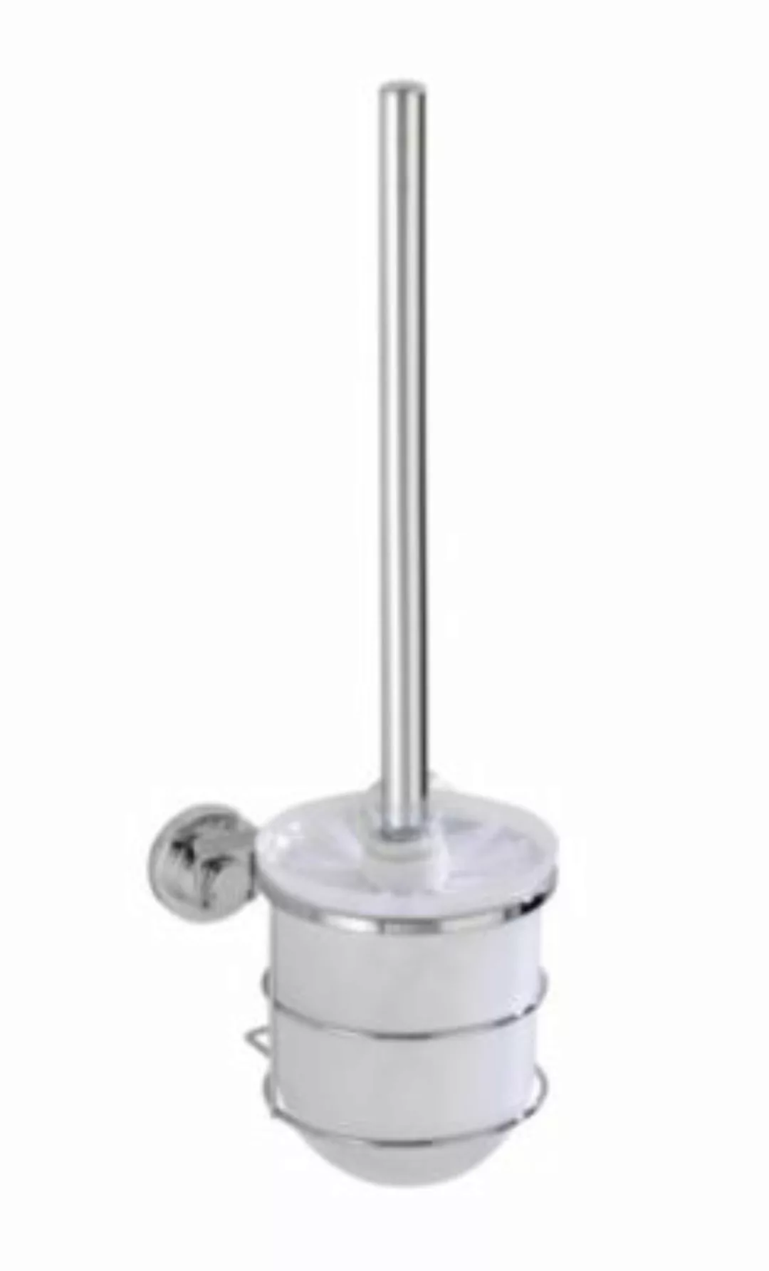 WENKO Power-Loc® Wand WC-Garnitur Bovino, Befestigen ohne bohren silber günstig online kaufen