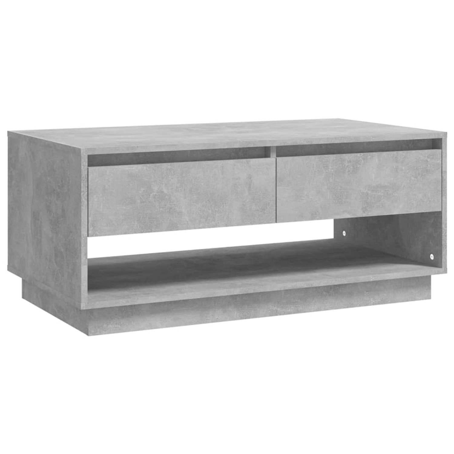 vidaXL Couchtisch Betongrau 102,5x55x44 cm Holzwerkstoff günstig online kaufen