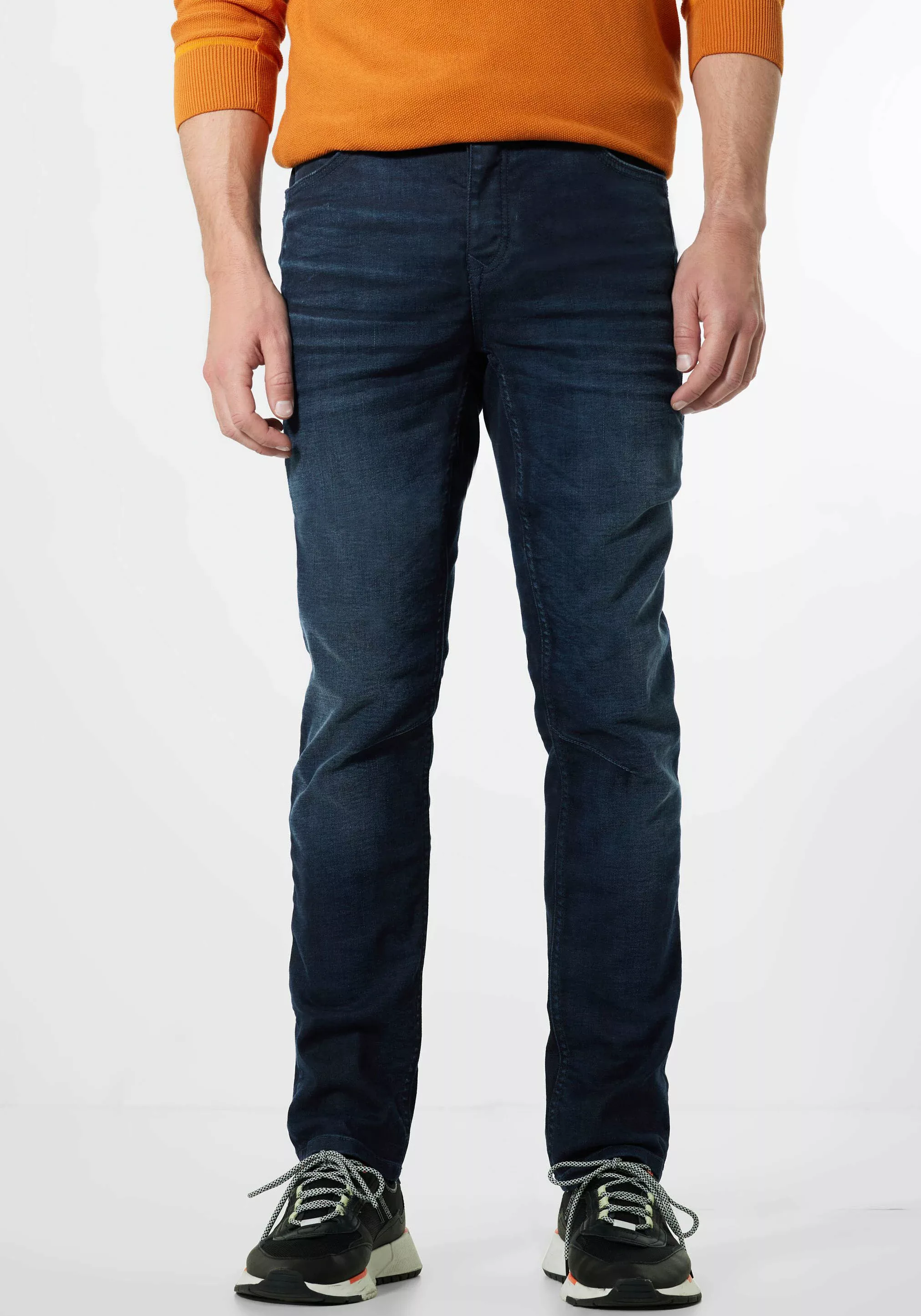 STREET ONE MEN Regular-fit-Jeans mit Ziernähten günstig online kaufen