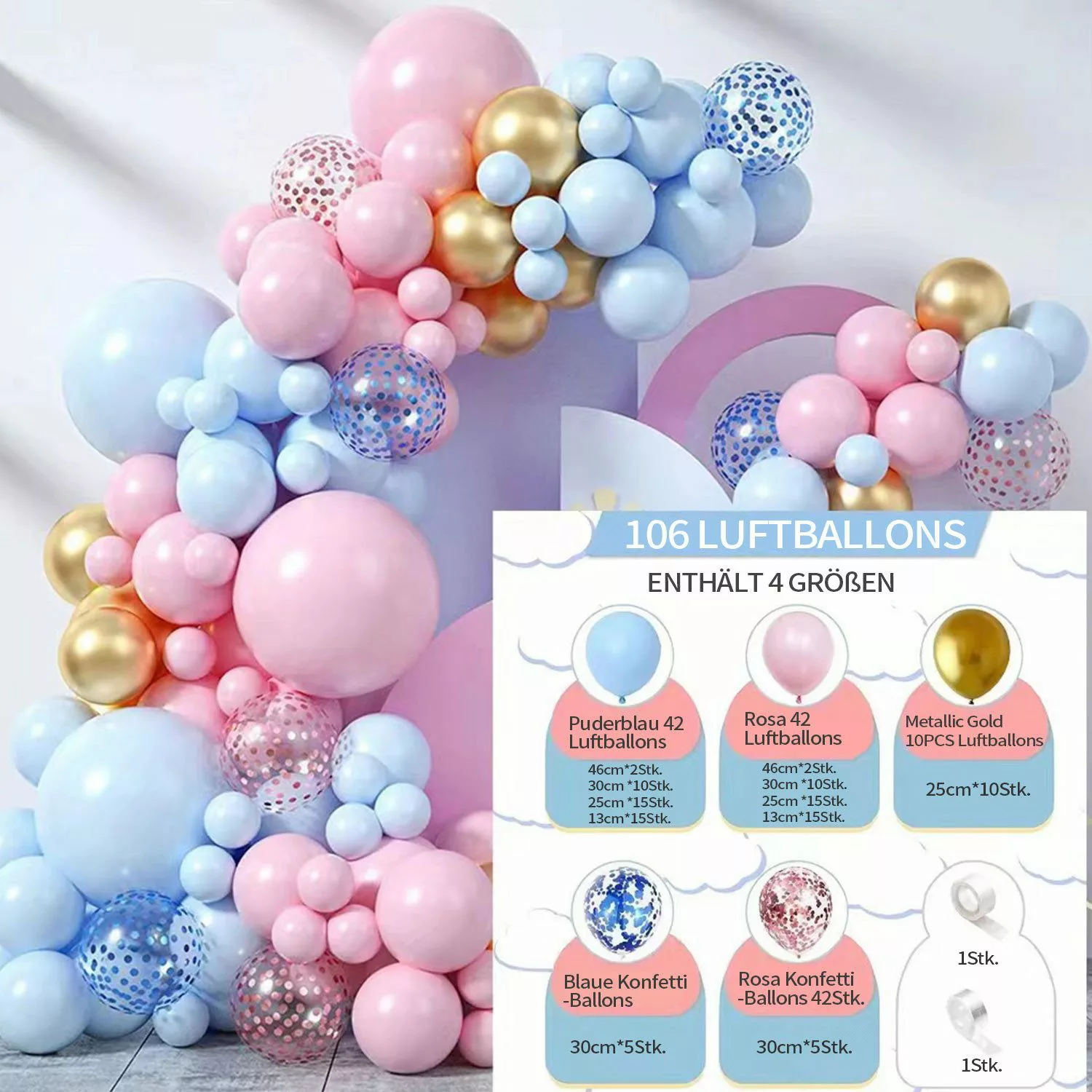 Refttenw Dekofigur Bunt Geburtstagsparty Partyzubehör Deko günstig online kaufen
