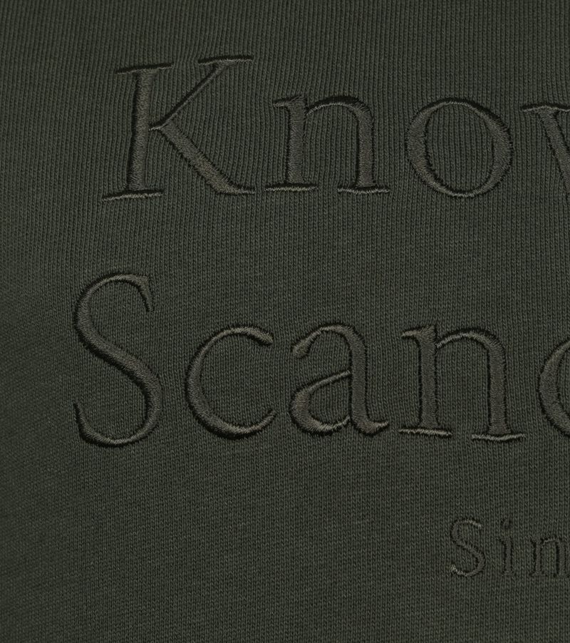 KnowledgeCotton Apparel Pullover Elm Dunkelgrun - Größe XL günstig online kaufen