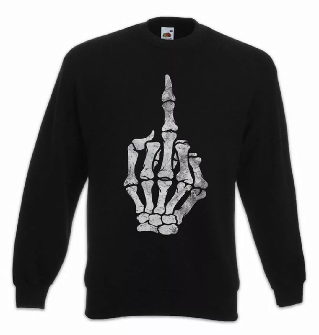 Urban Backwoods Sweatshirt Skeleton Middle Finger Sweatshirt kelett Knochen günstig online kaufen