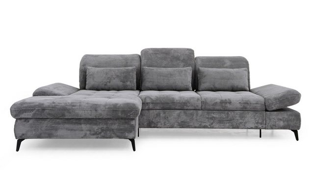 Hygger Möbelhaus Ecksofa Nola L-Form 300x170cm Wahlweise mit Bettfunktion u günstig online kaufen