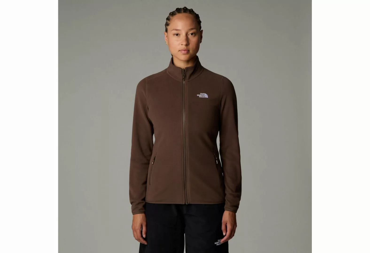 The North Face Fleecejacke W 100 GLACIER FZ - EU (1-St) mit Logostickerei günstig online kaufen